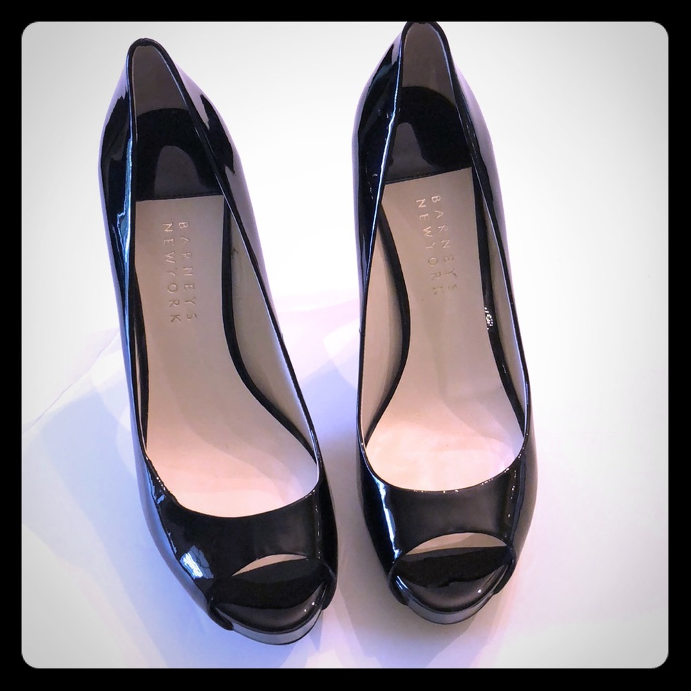 Vero Cuoio for Barney’s peep toe stilettos